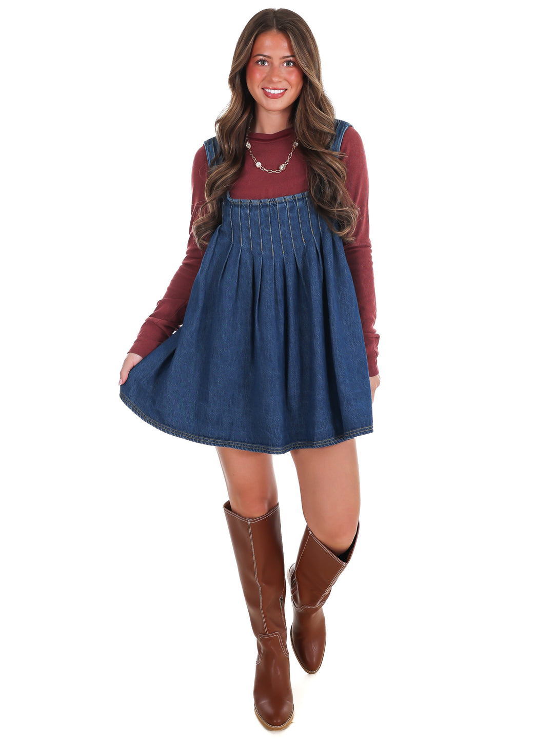 Free People Katie Denim Tunic