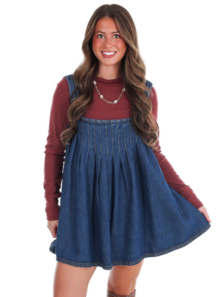 Free People Katie Denim Tunic