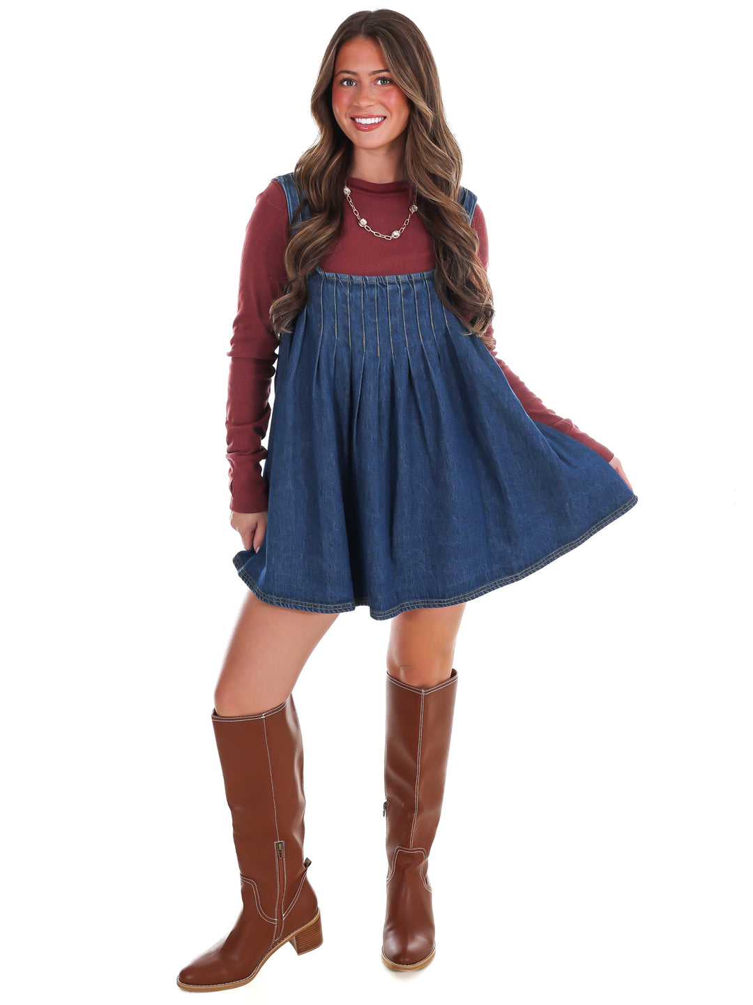 Free People Katie Denim Tunic