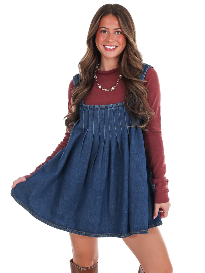 Free People Katie Denim Tunic