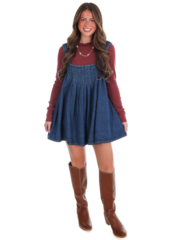 Free People Katie Denim Tunic