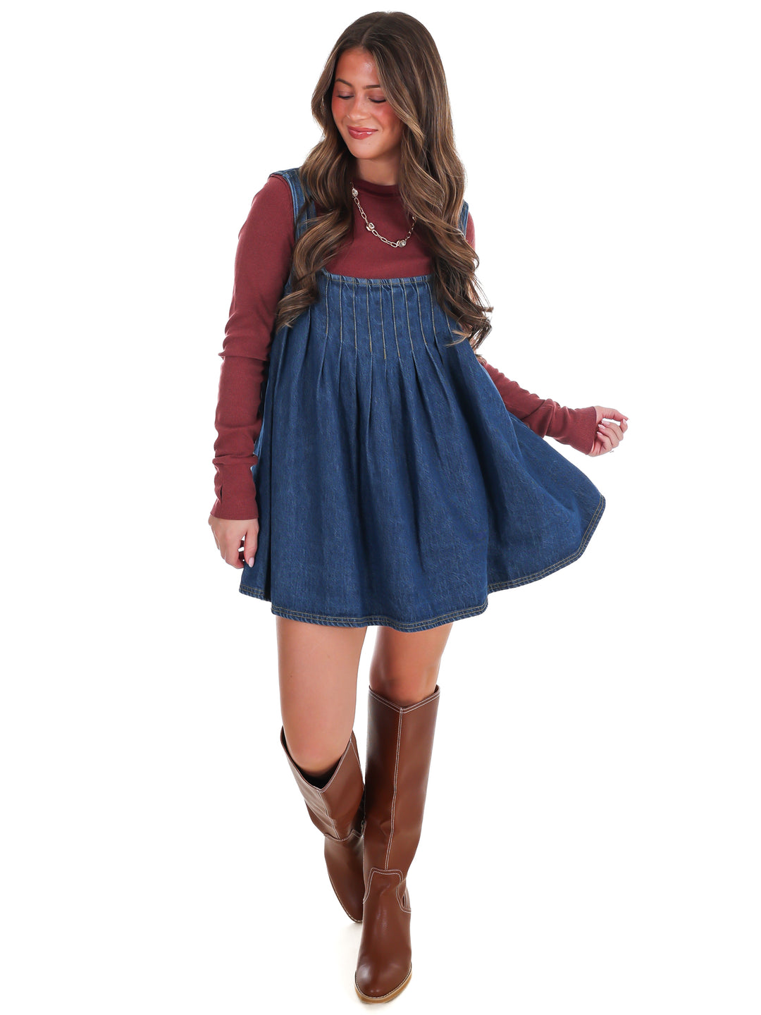 Free People Katie Denim Tunic