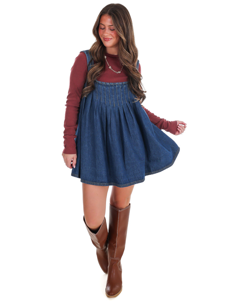 Free People Katie Denim Tunic