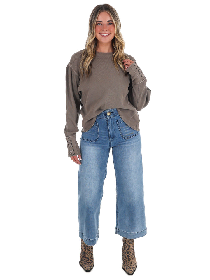 Free People Lapis Cuff Top