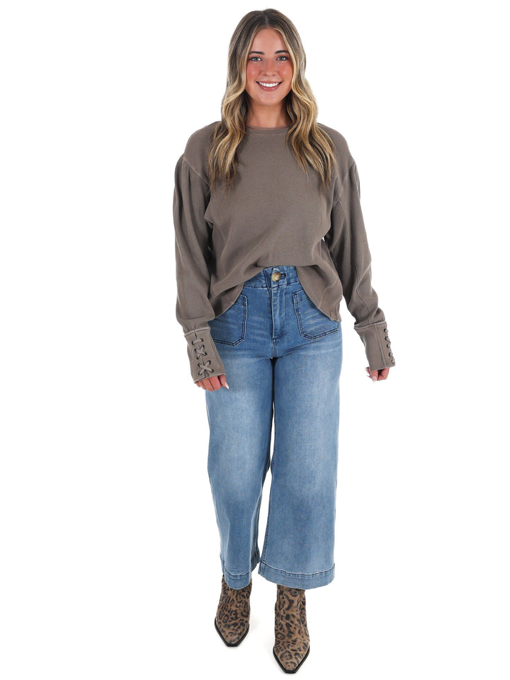 Free People Lapis Cuff Top