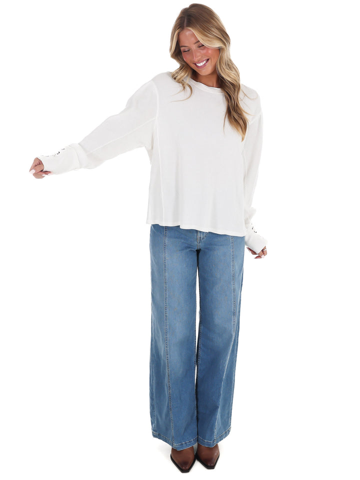 Free People Lapis Cuff Top