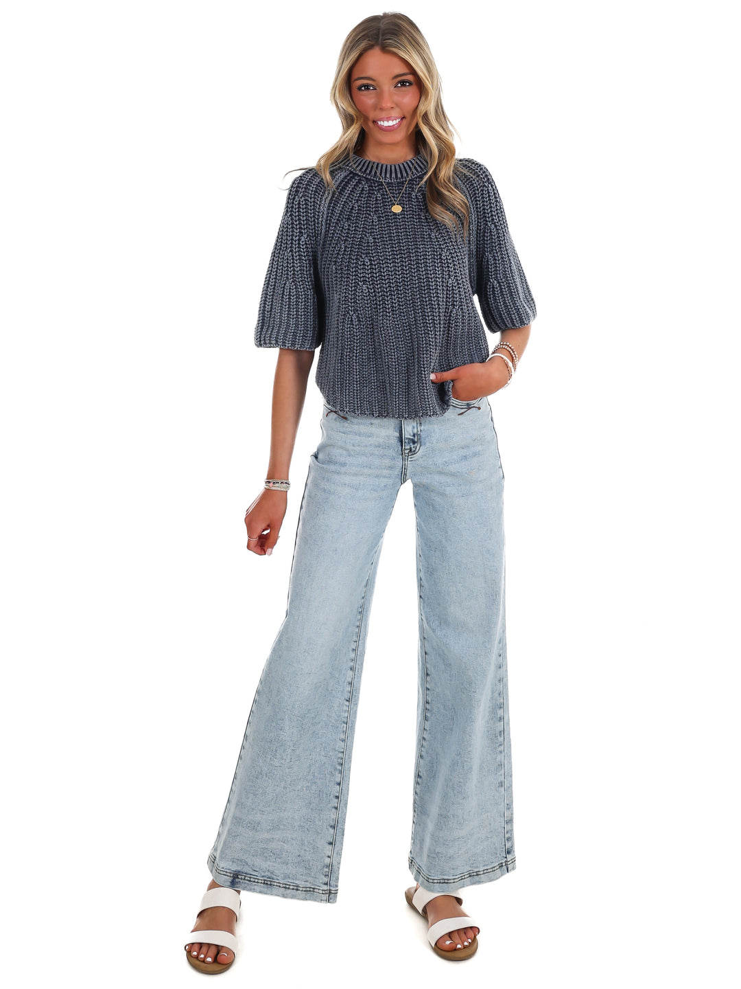 Free People Amy Sweater Tee
