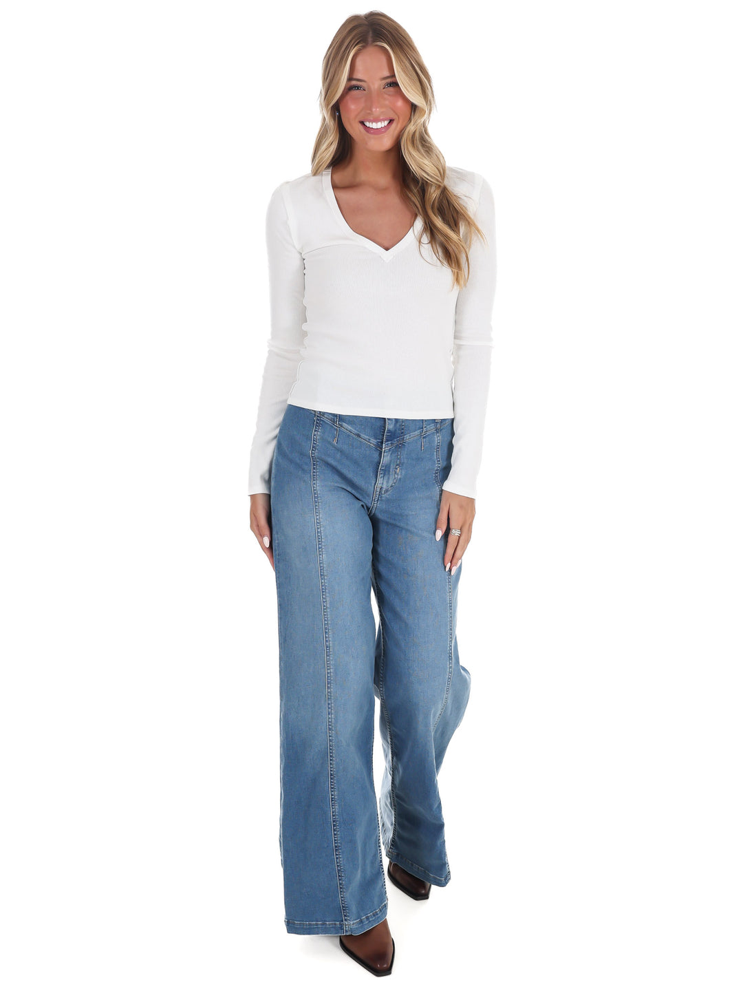 Free People Neria Long Sleeve Top