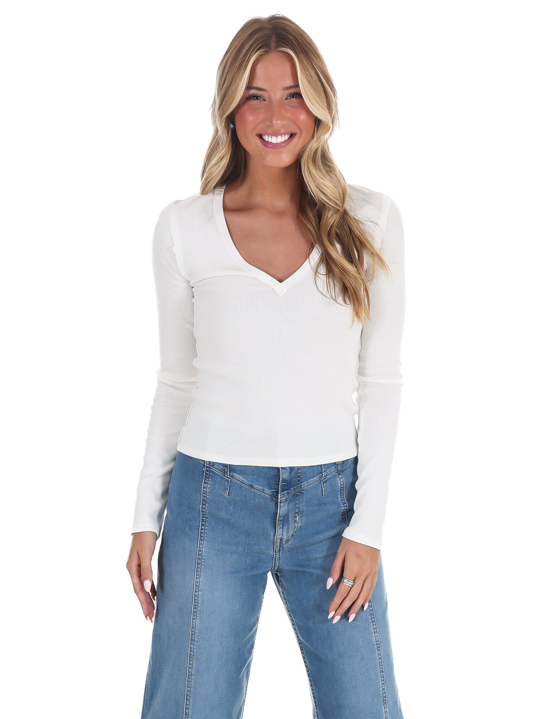 Free People Neria Long Sleeve Top