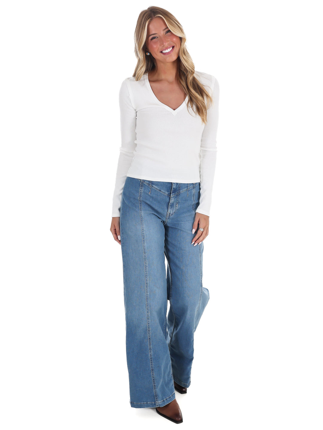 Free People Neria Long Sleeve Top