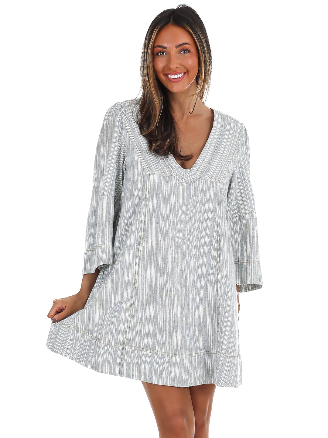 Free People Goldie Balloon Sleeve Dress