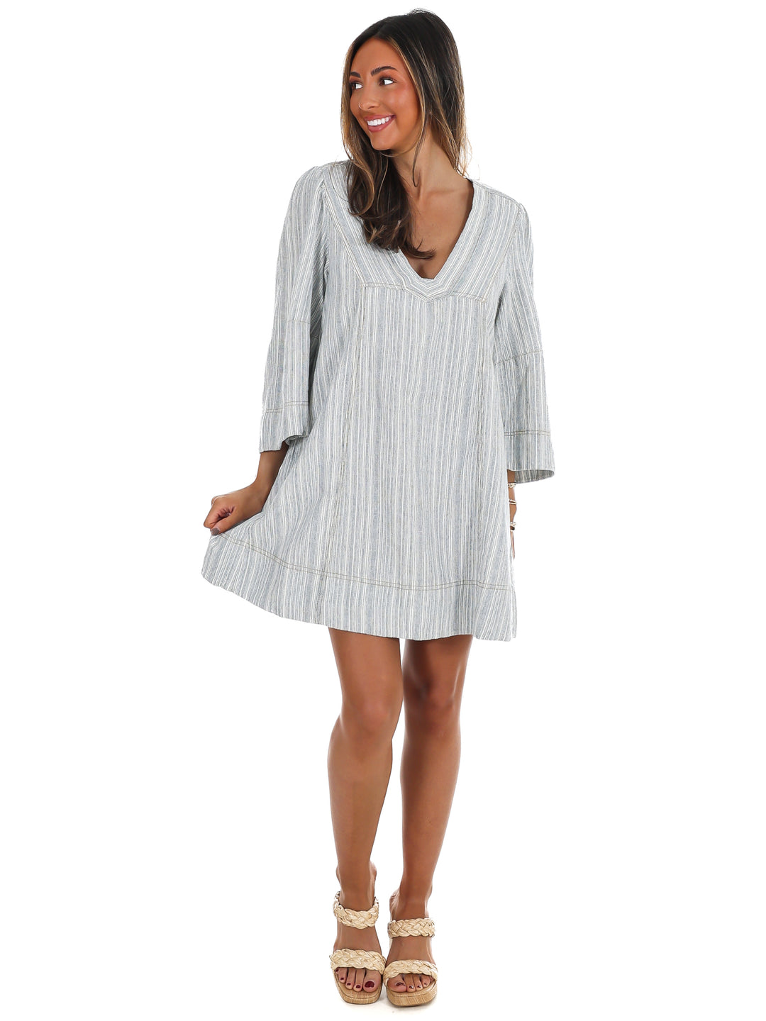 Free People Goldie Balloon Sleeve Dress