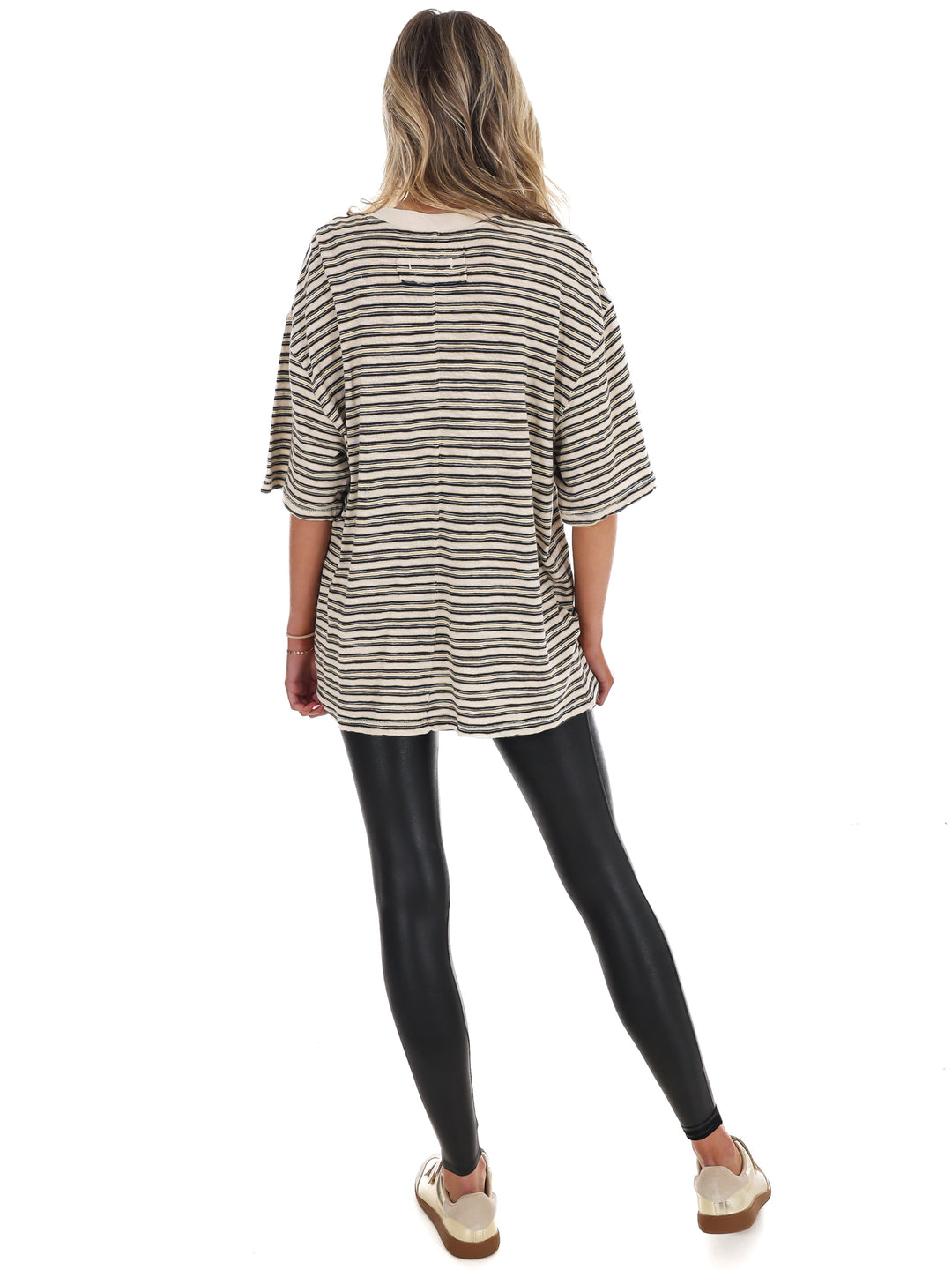 Free People All Love Stripe Pocket Tee