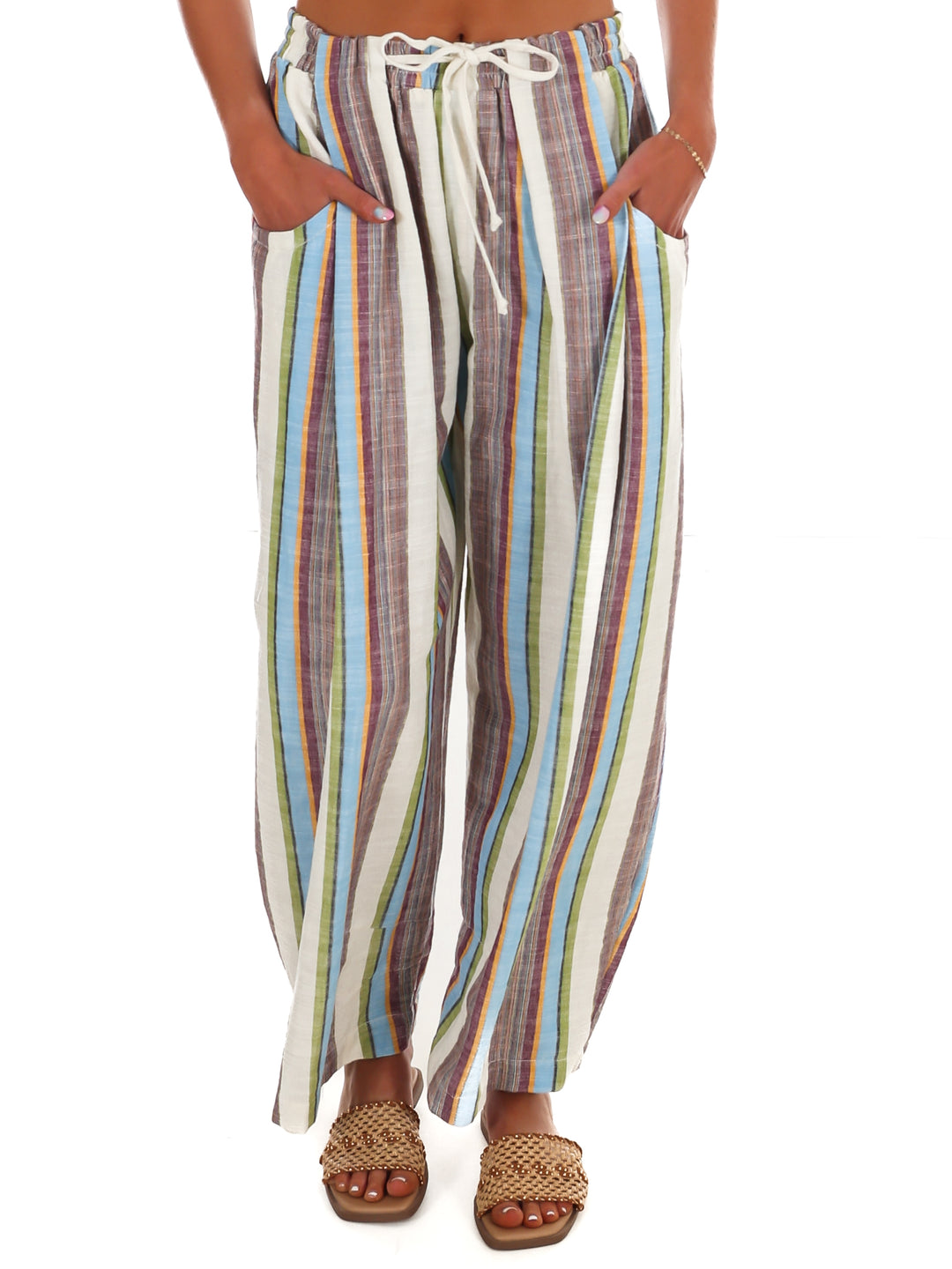 Free People Chambers Laid Back Stripe Pants