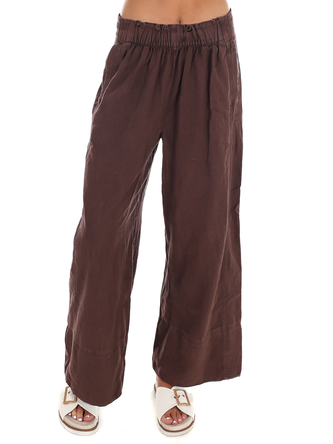 Free People Days End Solar Linen Pants