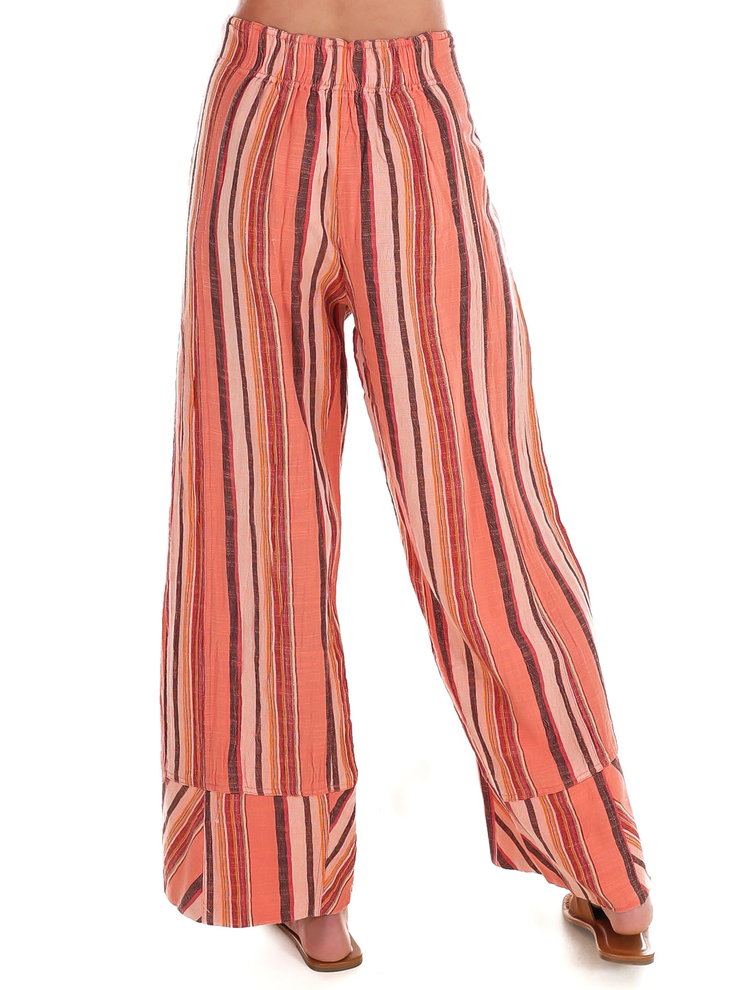 Free People Days End Solar Linen Stripe Pants