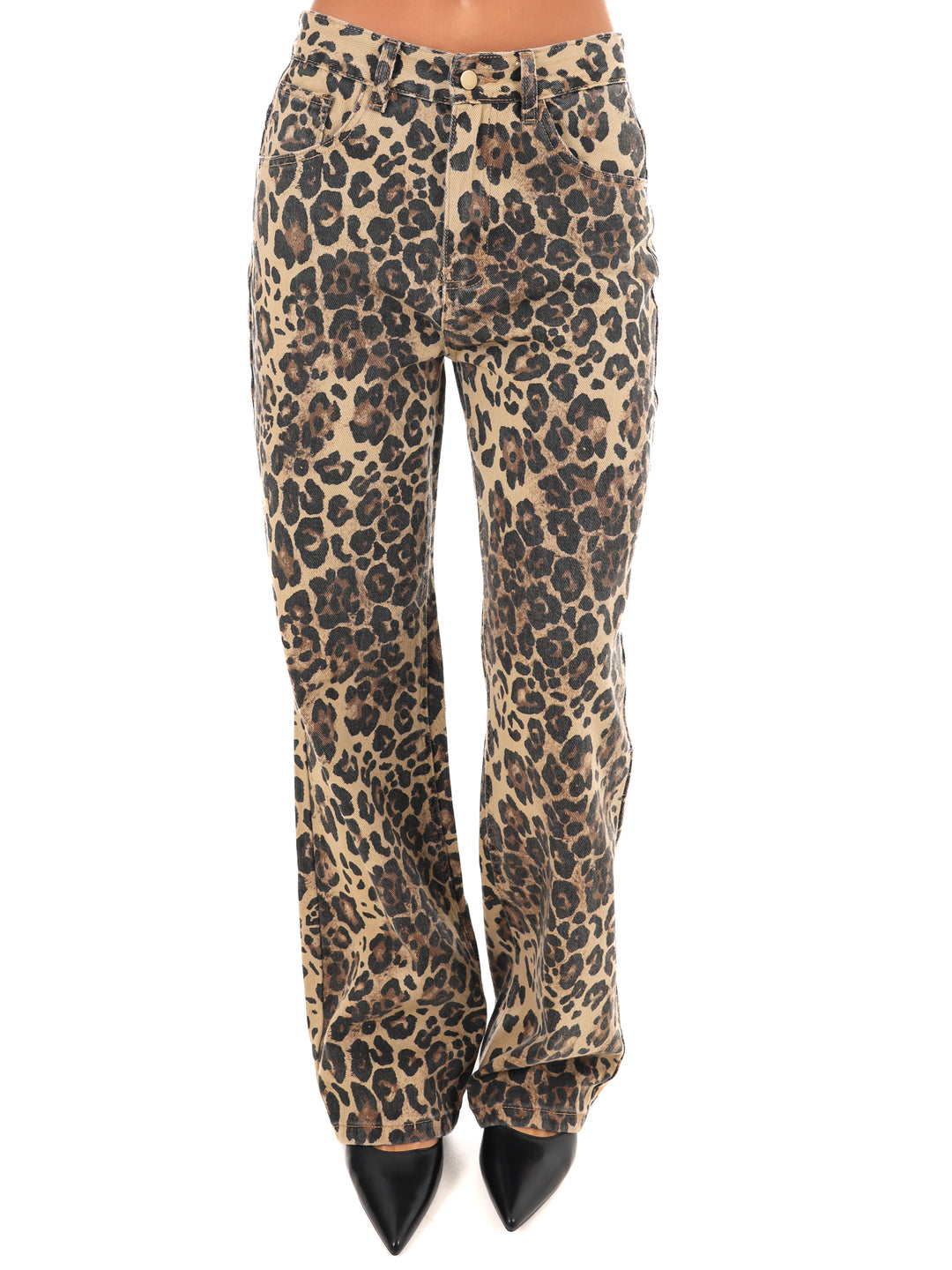 Know Better Leopard Print Wide Pants