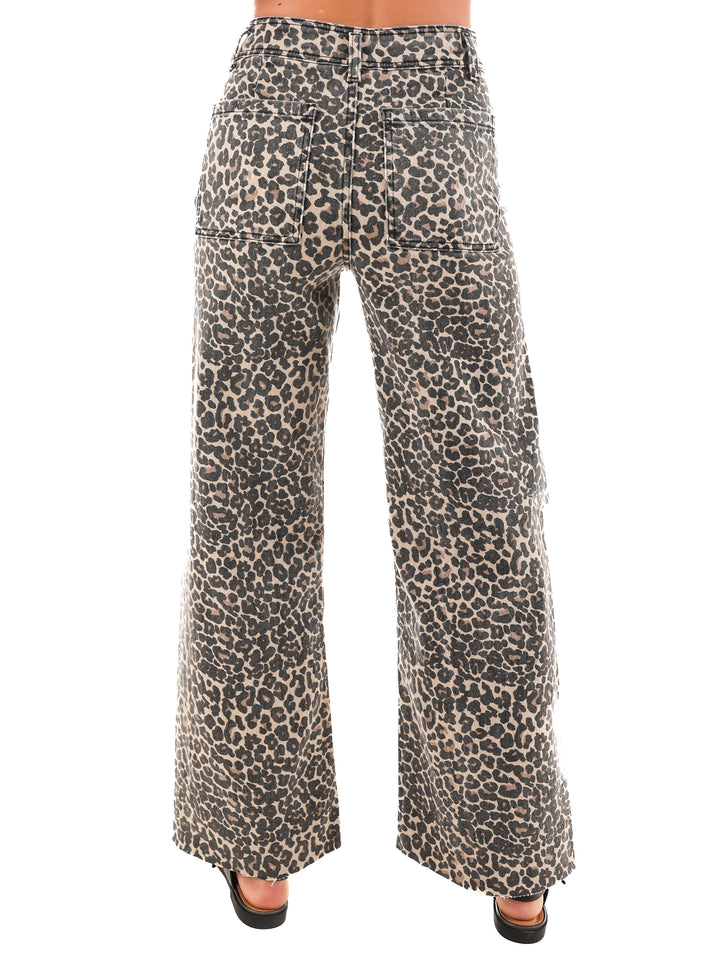Bold Stride Leopard Print Pants