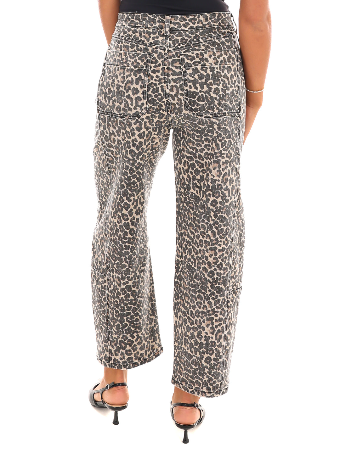 Have it My Way Leopard Barrel Print Pants