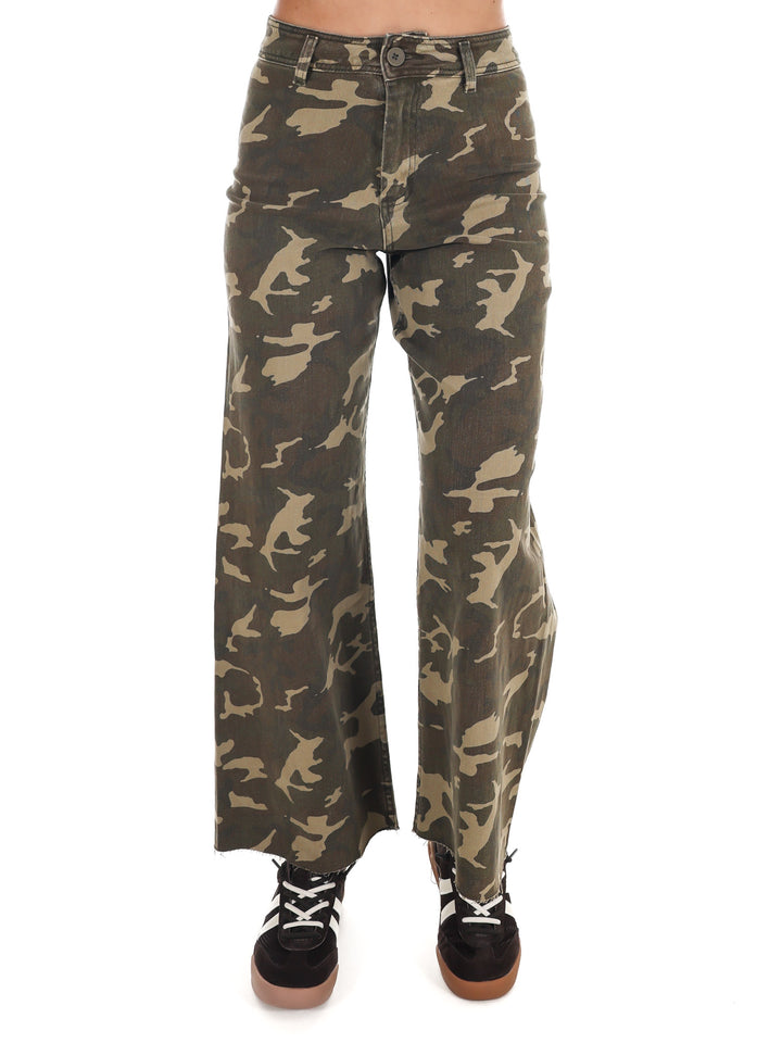 Backwoods Wide Leg Camo Pants