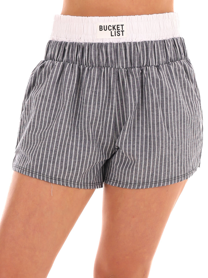 Just Tell Me Stripe Boxer Shorts