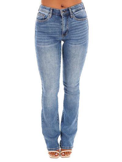 Mid Rise Skinny Bootcut Jeans