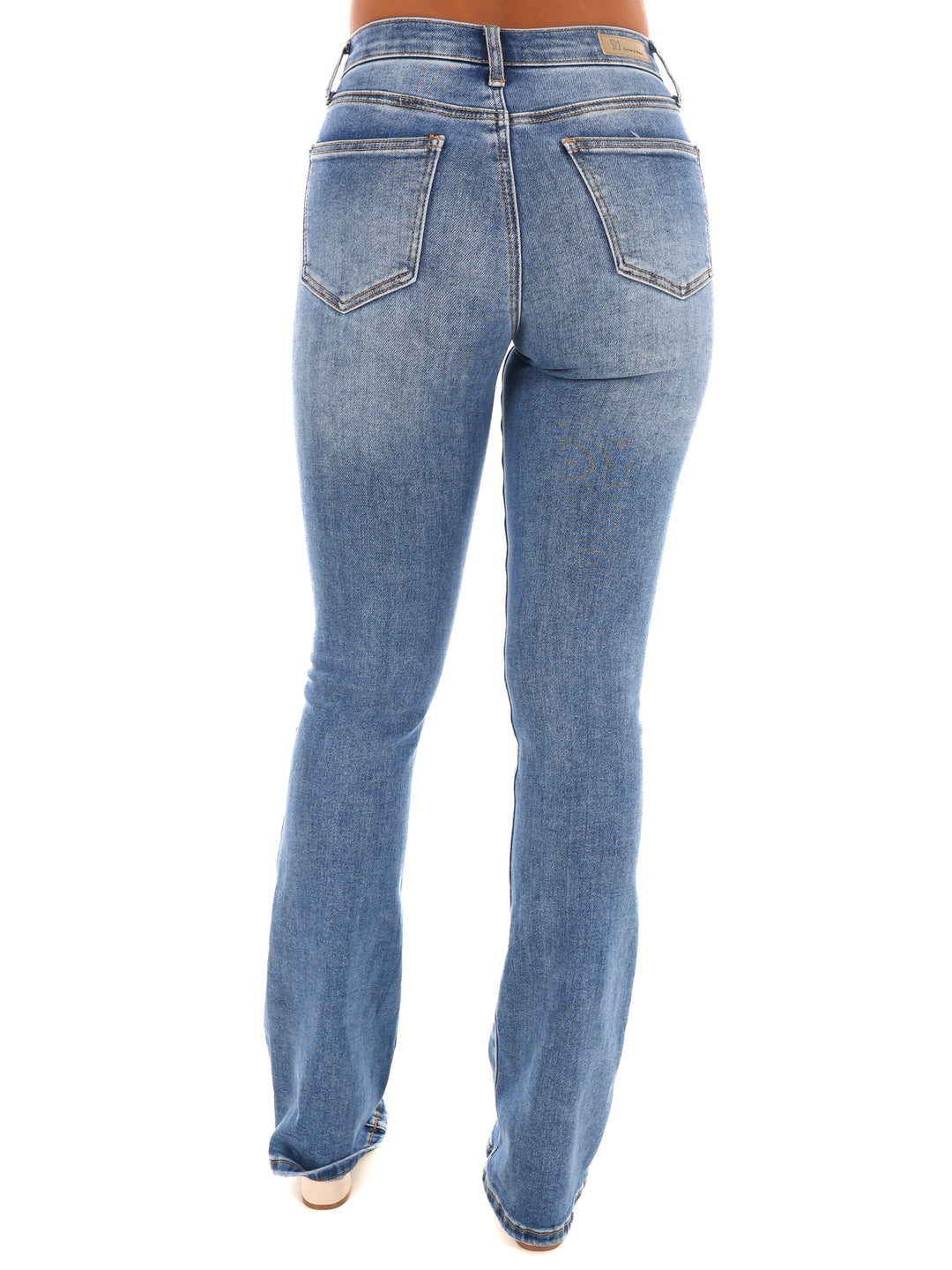 Mid Rise Skinny Bootcut Jeans