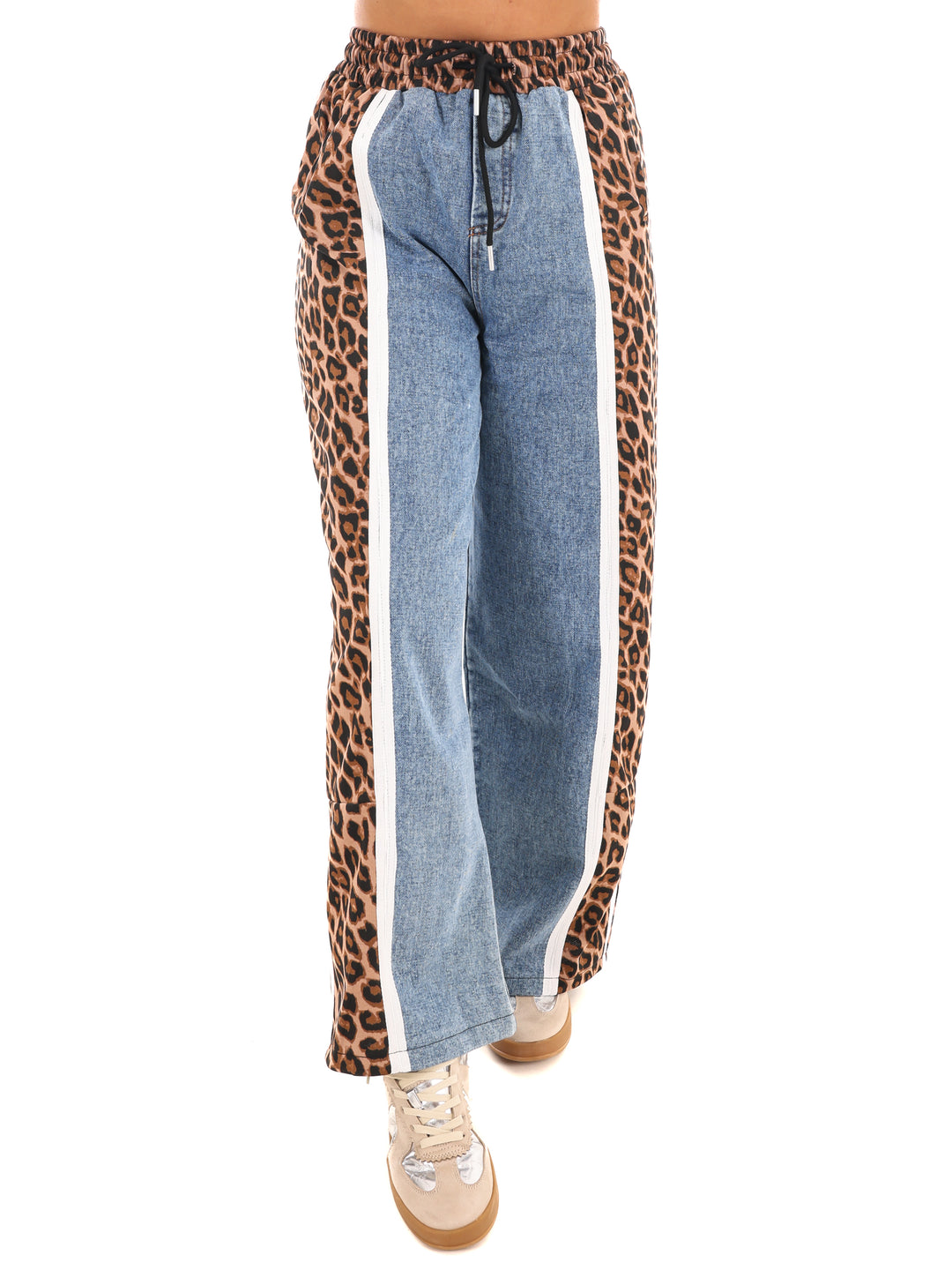 Many Moments Pull On Leopard Contrast Pants