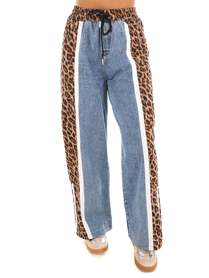 Many Moments Pull On Leopard Contrast Pants