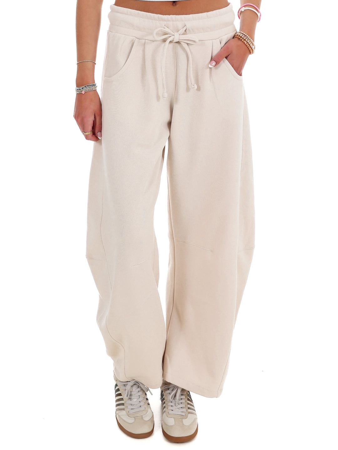 Baggy Barrel Mid Rise Sweatpants