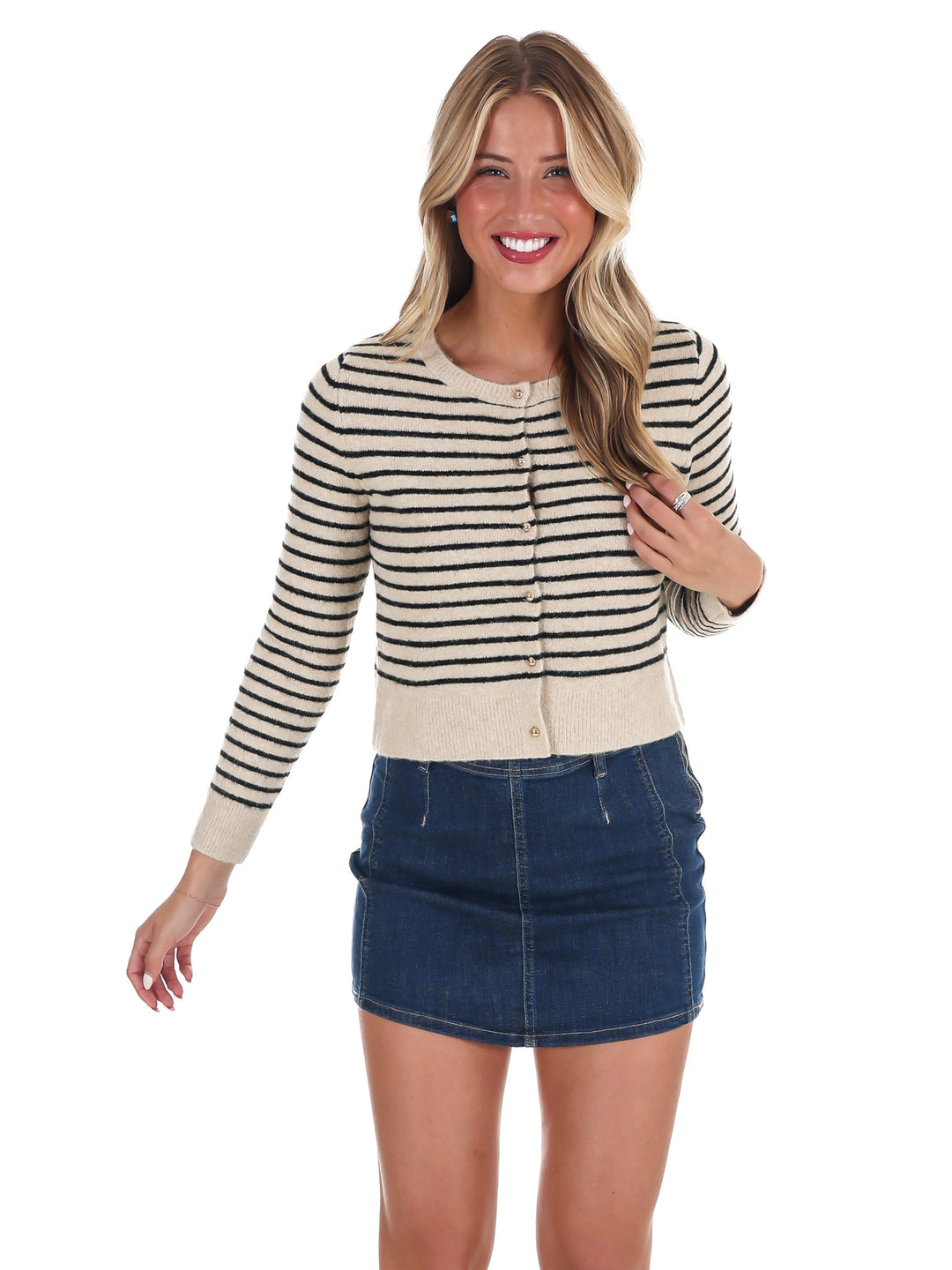 Super Soft Stripe Cardigan