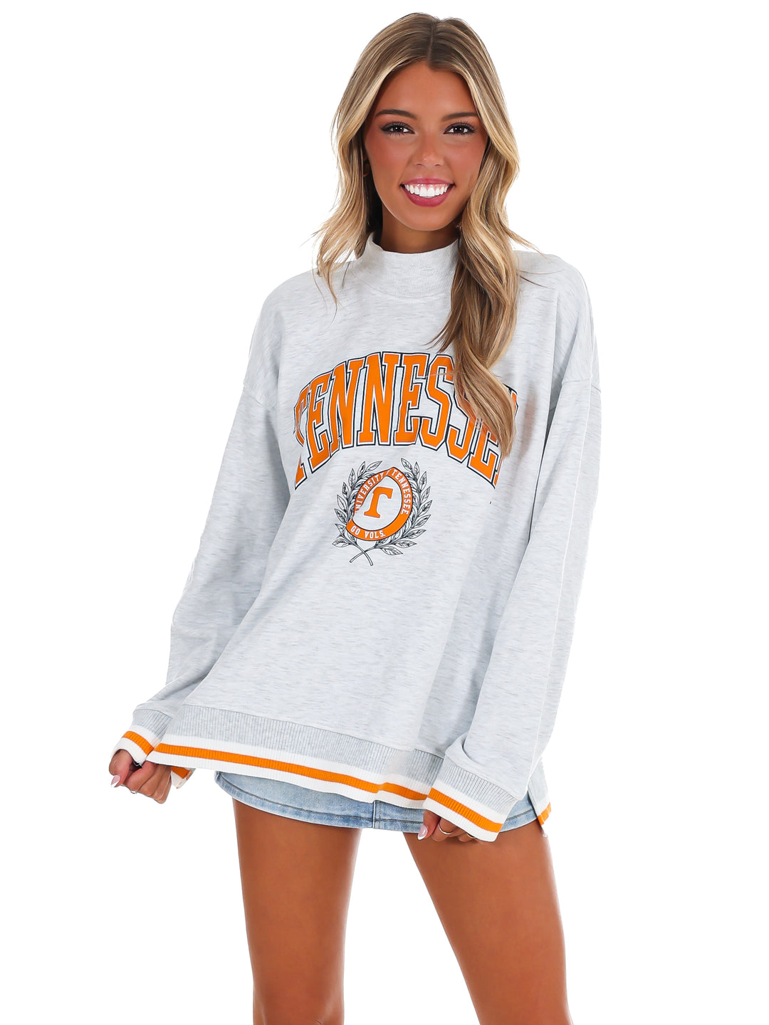 Tennessee Volunteers Rally Point Contrast Turtleneck Pullover