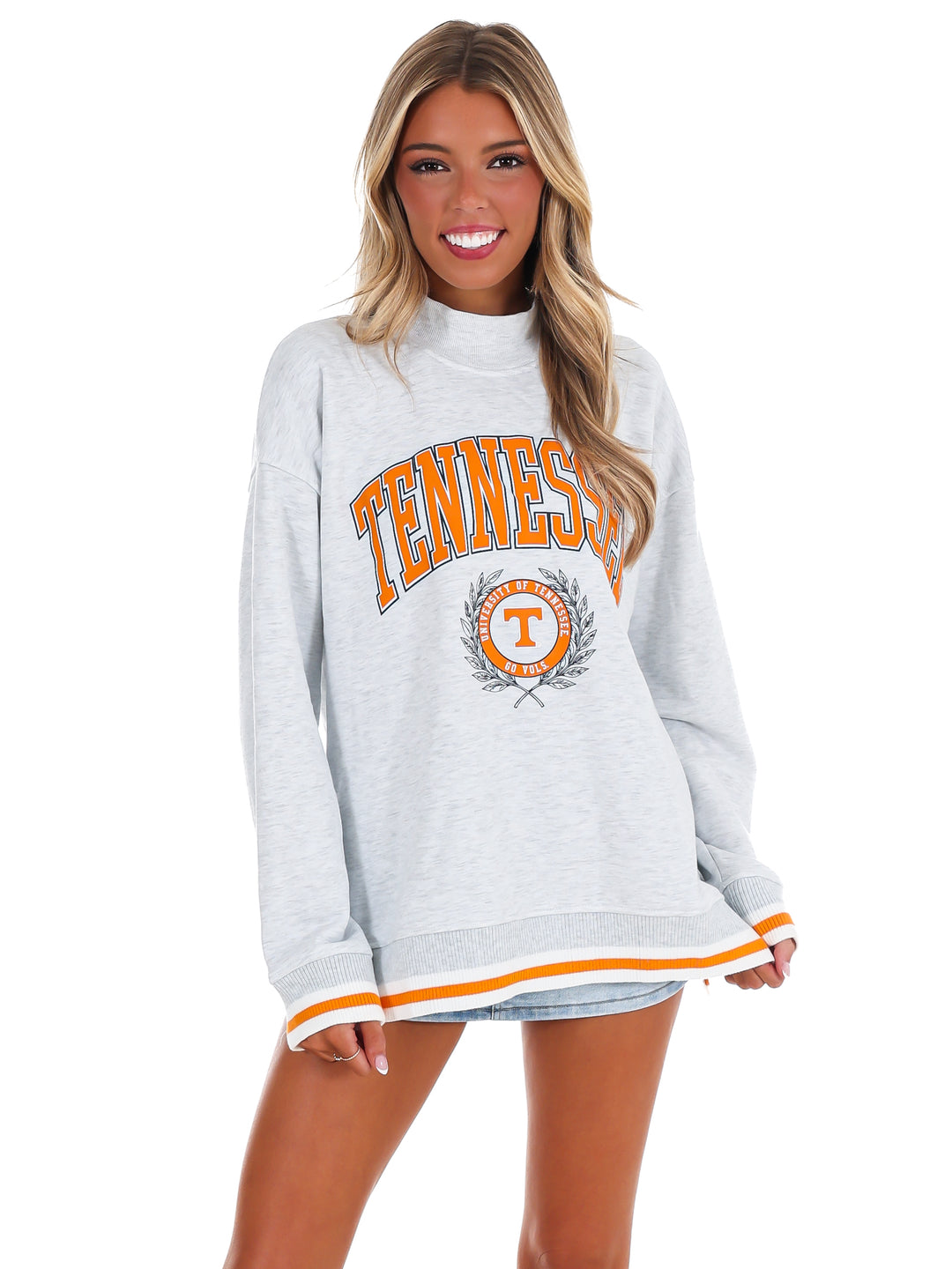 Tennessee Volunteers Rally Point Contrast Turtleneck Pullover