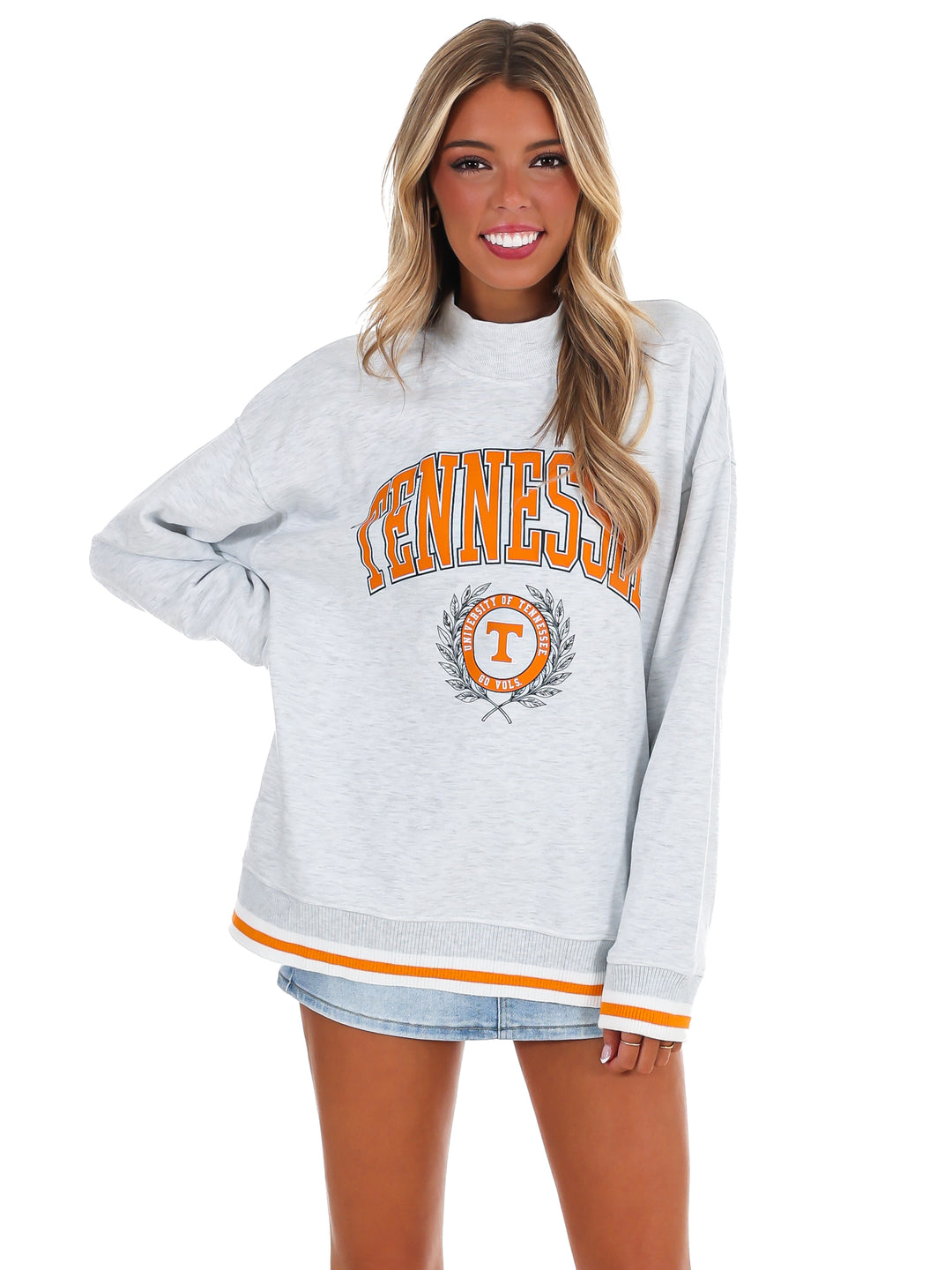Tennessee Volunteers Rally Point Contrast Turtleneck Pullover