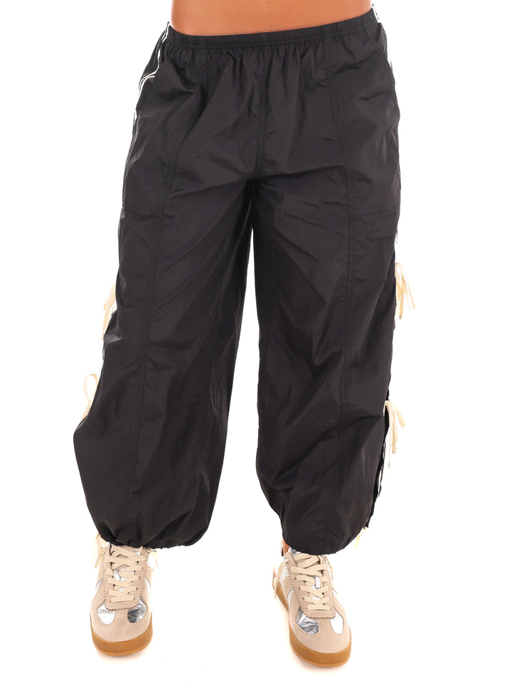 Striped Side Bow Windbreaker Pants