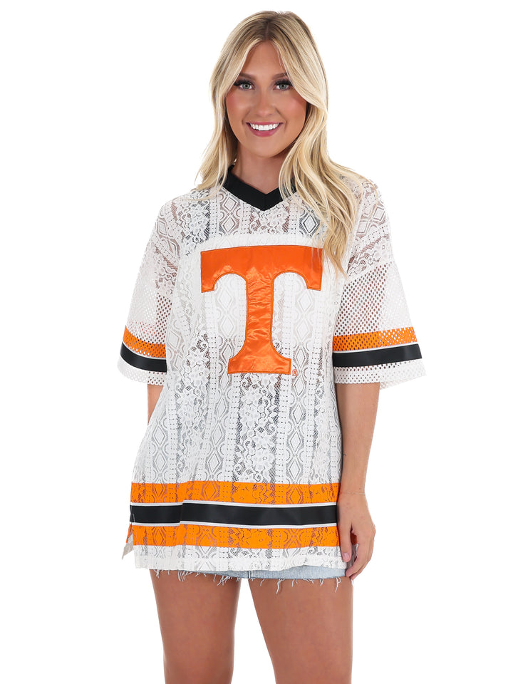 Oversized Lace Mesh Fashion Jersey