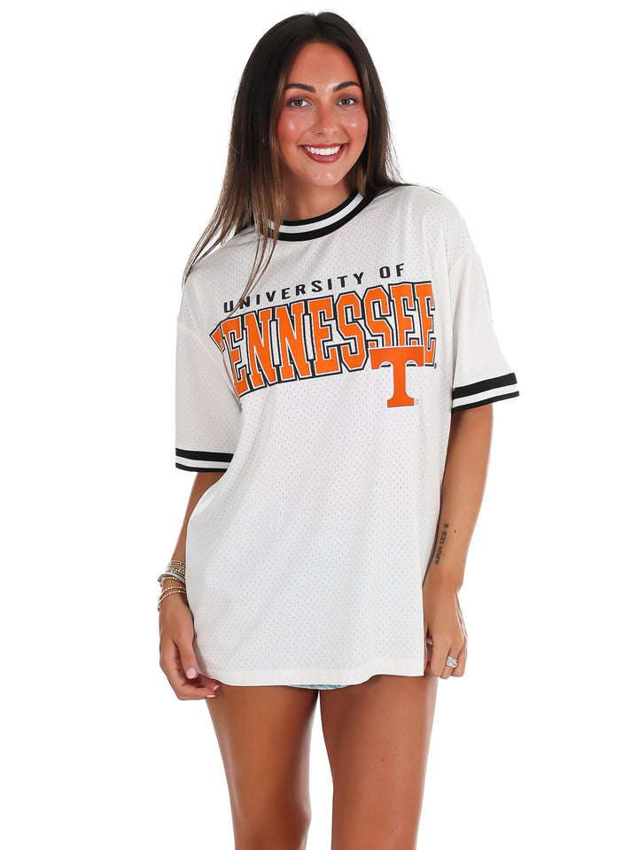 Tennessee Crewneck Fashion Jersey with Ribbed Trim