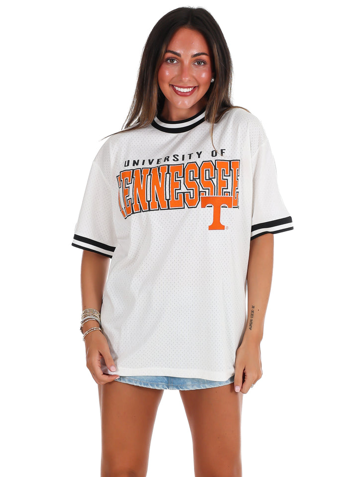 Tennessee Crewneck Fashion Jersey with Ribbed Trim