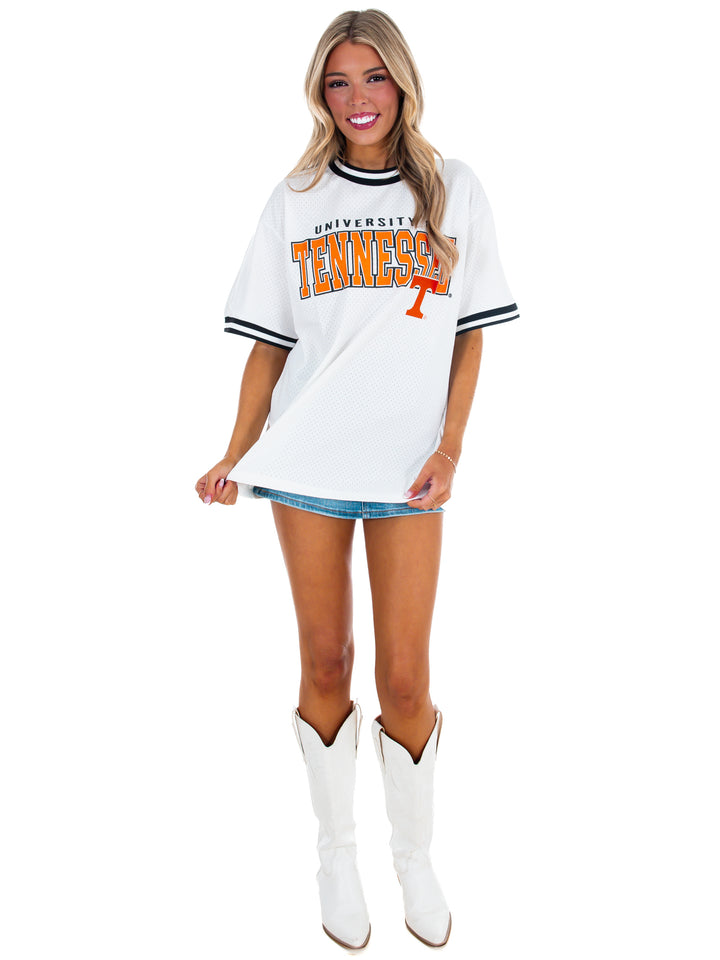 Tennessee Crewneck Fashion Jersey with Ribbed Trim