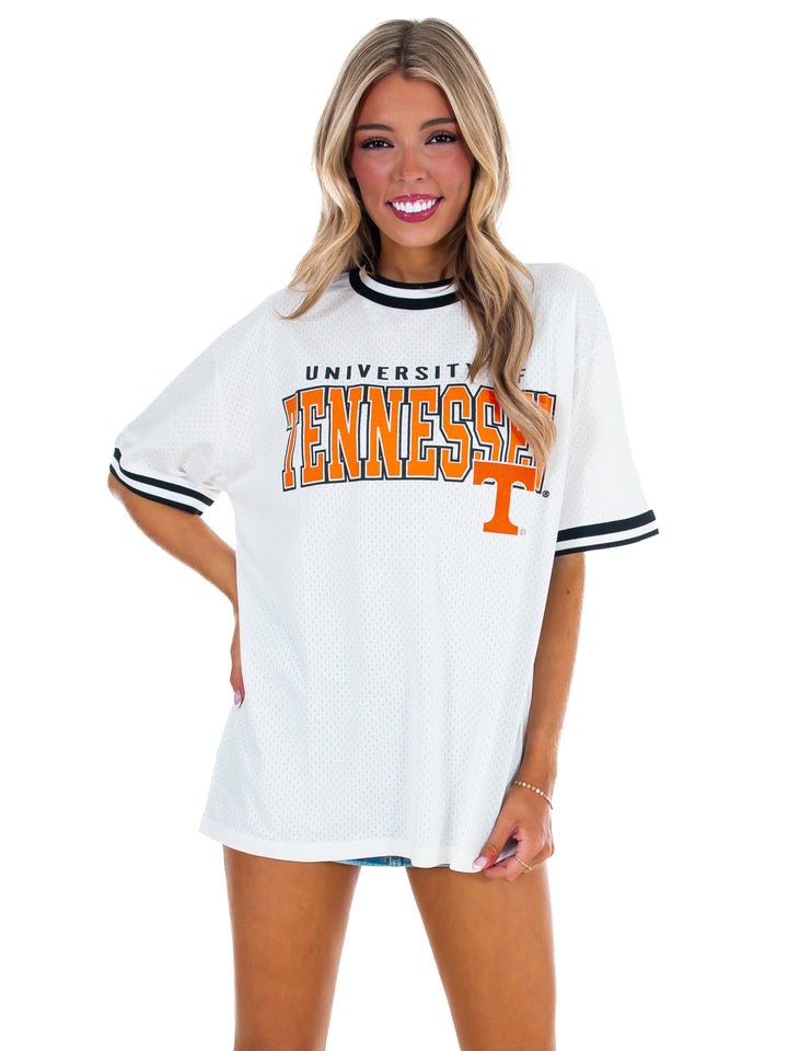 Tennessee Crewneck Fashion Jersey with Ribbed Trim
