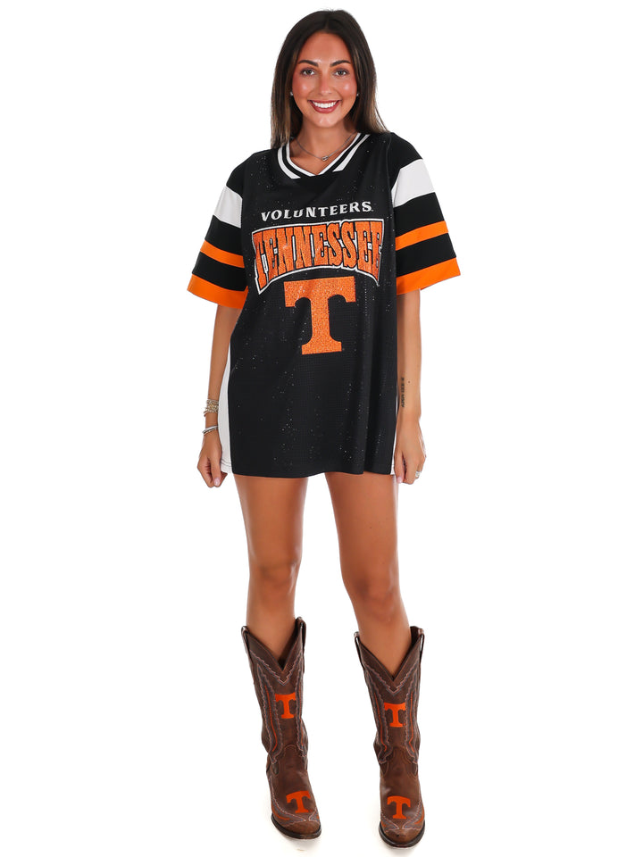 Tennessee Volunteers Rhinestone V-Neck Fashion Jersey