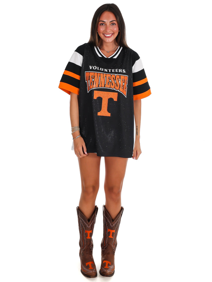 Tennessee Volunteers Rhinestone V-Neck Fashion Jersey