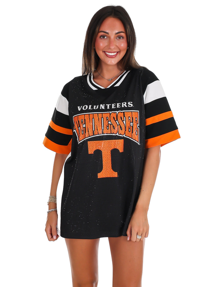 Tennessee Volunteers Rhinestone V-Neck Fashion Jersey