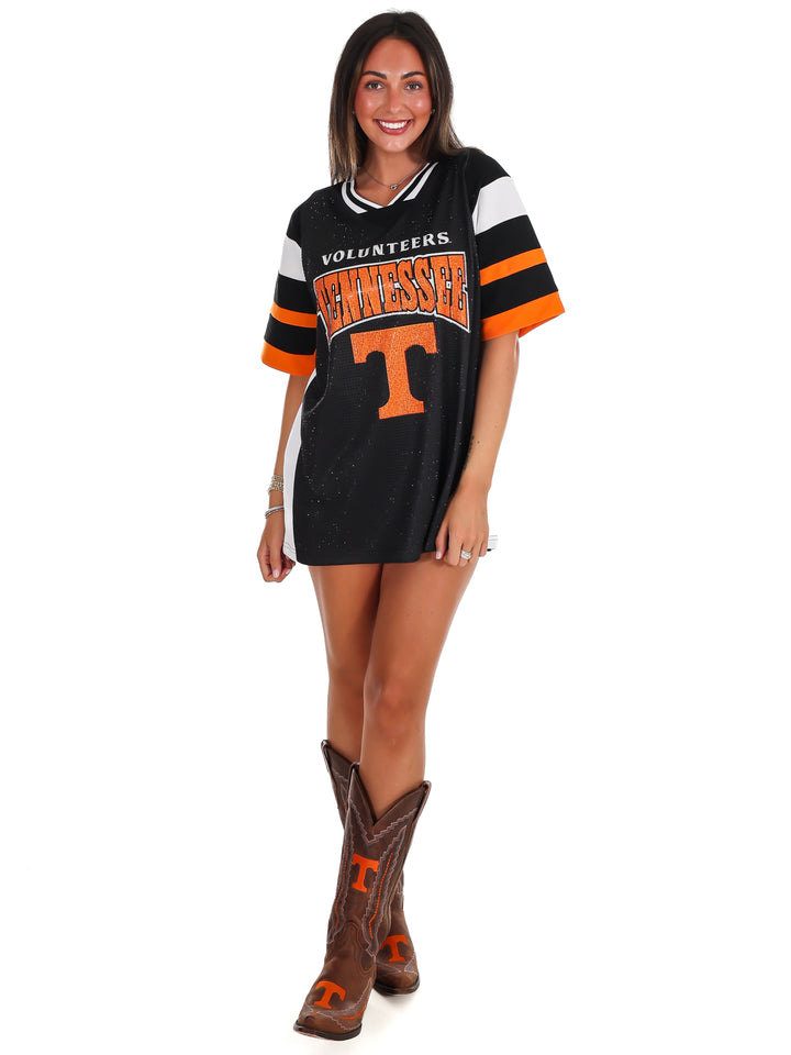 Tennessee Volunteers Rhinestone V-Neck Fashion Jersey