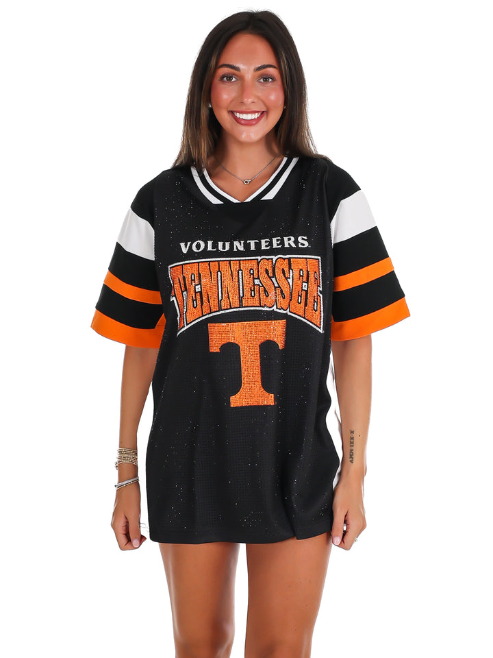 Tennessee Volunteers Rhinestone V-Neck Fashion Jersey
