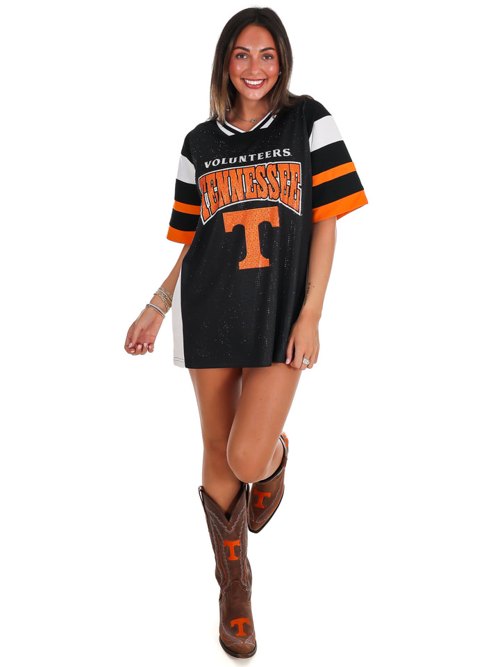 Tennessee Volunteers Rhinestone V-Neck Fashion Jersey