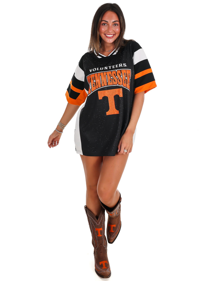 Tennessee Volunteers Rhinestone V-Neck Fashion Jersey
