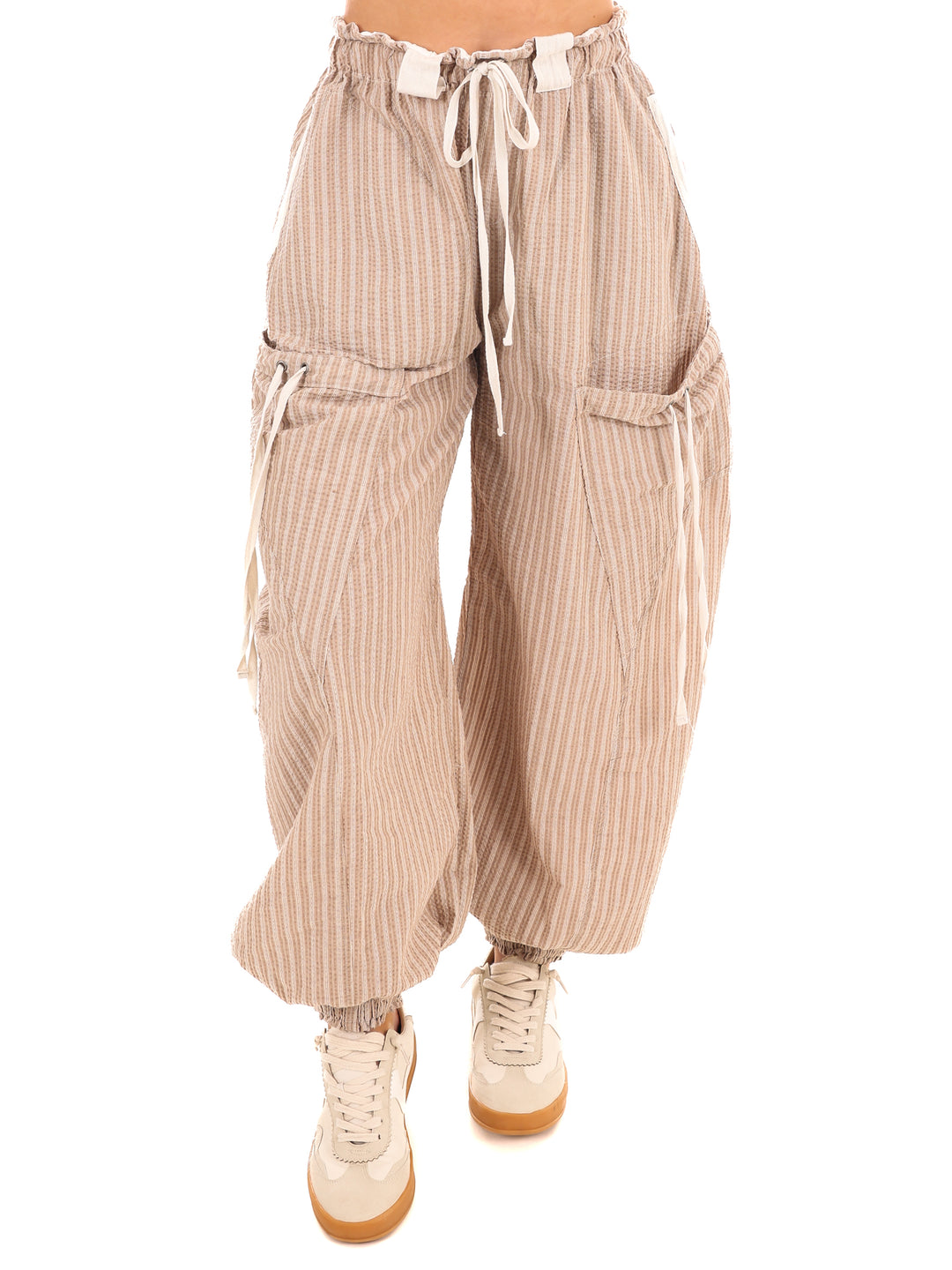 Days Go By Striped Pocket Jogger Pants