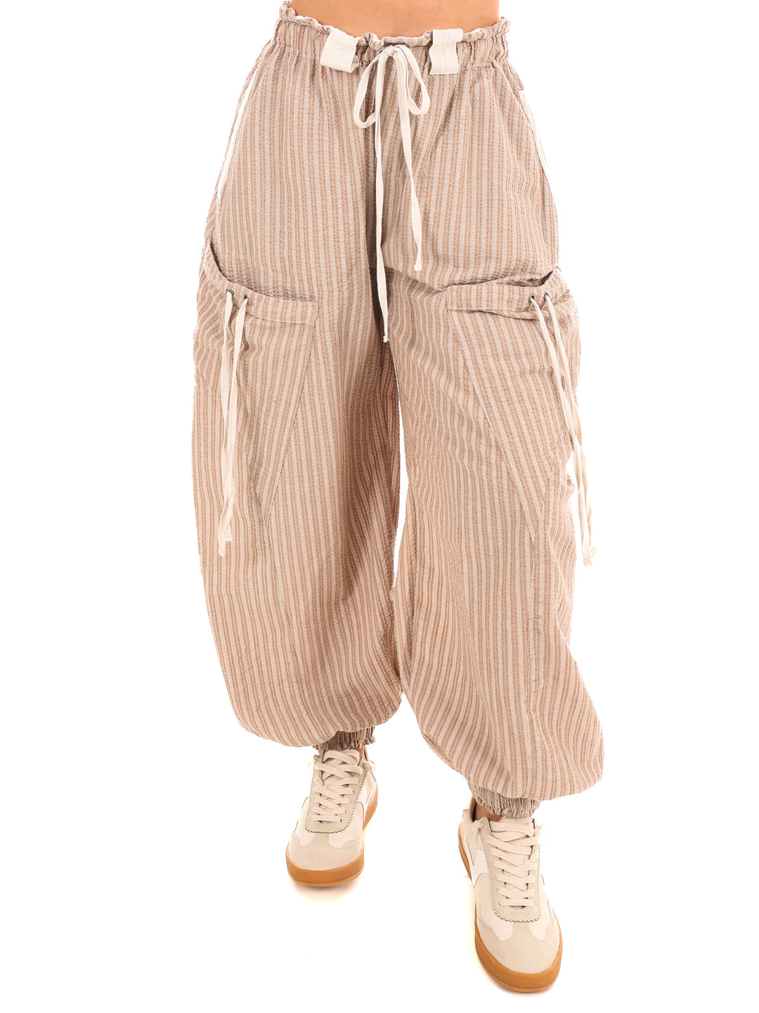 Days Go By Striped Pocket Jogger Pants