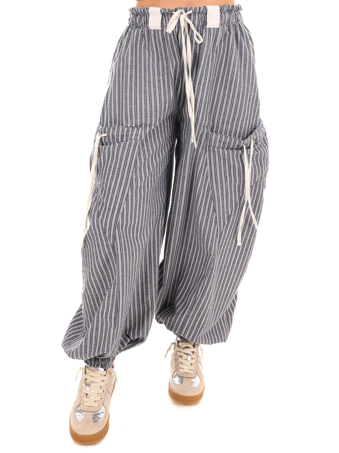 Days Go By Striped Pocket Jogger Pants